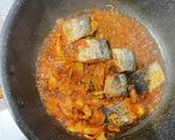 サバ缶とキムチ炊いたん作り方3写真