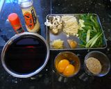 ネギ味噌ごまダレうどん作り方1写真