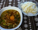 ネギ味噌ごまダレうどん作り方8写真