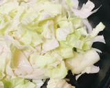 甜麺醤でつくる●あまからそぼろ焼きうどん作り方1写真