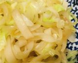 甜麺醤でつくる●あまからそぼろ焼きうどん作り方2写真