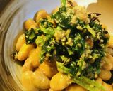 毎日の納豆●お惣菜＋●ホウレン草あえと作り方1写真