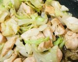 鶏肉の玉子キャベツ炒め作り方2写真