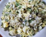厨房ばあばぁ!ネギ卵チャーハン。作り方4写真
