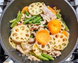 豚こま肉とレンコンの塩キンピラ作り方7写真