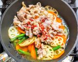 豚こま肉とレンコンの塩キンピラ作り方6写真