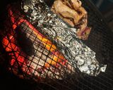 真鯛と鰹のたたきホイル焼き作り方1写真