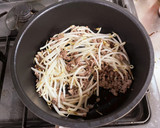 ひき肉ともやしと厚揚げの麻婆あんかけ作り方3写真