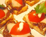 残りのカレーで簡単「厚揚げカレーピザ☆」作り方4写真