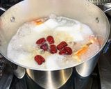 韓国風な参鶏湯☆餅米詰めてナツメ人蔘作り方2写真