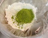 ふわふわ抹茶ロールケーキ☆小豆餡と甘栗♪作り方2写真