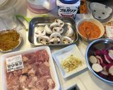 チキンとさつまいものカレー作り方1写真