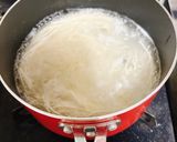 豆乳で作る肉味噌たっぷり温かいそうめん作り方3写真