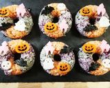 ハロウィン仕様☆リース型おにぎり作り方6写真