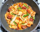 コンビニの甘栗と鶏もも肉でピリ辛炒め作り方7写真