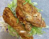 鶏ささみの照り焼きチキン風ベーグルサンド作り方5写真