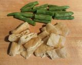 【レンジでお手軽】いんげんと油揚げの煮物作り方1写真