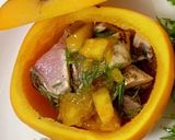鰹のたたき柿ポン酢かけ【ここから栄養士】作り方2写真