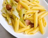 ソーセージとキャベツのペペロンペンネ作り方9写真