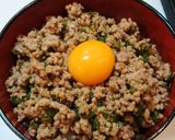 簡単！激ウマ！豚ひき肉ピーマンそぼろ丼♪作り方5写真