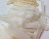 ポリポリ美味しい♡大根と生姜の甘辛漬け作り方1写真
