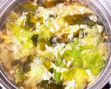 ハムとレタスのみそ汁作り方10写真