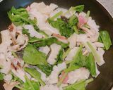 白ゴーヤとベーコンの味噌バター炒め作り方3写真