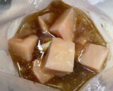 鳥と彩野菜の梨みぞれ作り方1写真