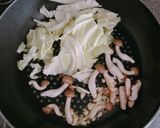 フライパン1つで作るキムチクリームパスタ作り方2写真