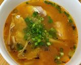 鯖缶とキムチのチゲスープ【ここから栄養士作り方4写真