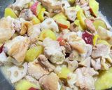 薩摩芋とチキンのすだちバター蒸し作り方7写真