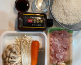 無添加焼肉の生だれで鶏肉炊き込みご飯作り方2写真