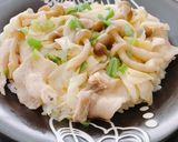 豚バラとキャベツ、しめじのピリ辛塩ダレ丼作り方5写真