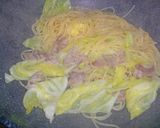 豚肉とキャベツのナンプラー味パスタ作り方4写真