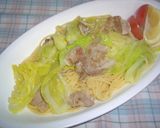 豚肉とキャベツのナンプラー味パスタ作り方5写真