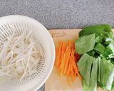ほうれん草、もやし、人参のナムル♪作り方1写真