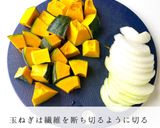 レンチンだけで簡単鶏かぼちゃシチュー作り方1写真