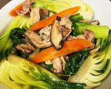 豚こま肉と青梗菜のオイスターソース炒め☆作り方5写真