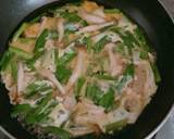 麺つゆで作る♪ニラとしめじの卵とじ作り方4写真