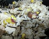 簡単！秋の味覚もりもり炊き込みご飯作り方4写真