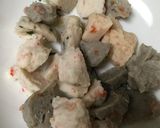 練り物と豆腐のさばフレークぽん酢サラダ作り方2写真
