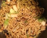 海鮮　シーフードオイスターソース焼きそば作り方6写真
