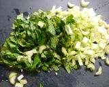 ご飯のお供！小松菜の中華そぼろ作り方1写真