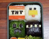 マインクラフト 遠足　マイクラ キャラ弁作り方1写真