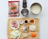 野菜たっぷり！豆乳汁ビーフン作り方2写真