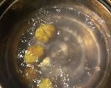 栗の蜂蜜漬け　ハロウィンカクテル作り方1写真