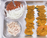 かぼちゃと蒸し鶏で簡単ヘルシーラザニア作り方2写真