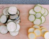 茄子とズッキーニのチーズ焼き作り方1写真