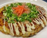 粉無し☆鯵とキャベツのふわふわお好み焼き作り方7写真
