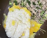 小松菜と豚バラ肉のチャーハン作り方5写真